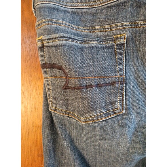 American Eagle Original Boot Womens Stretch Jeans Sz 12 Regular Medium Wash - Picture 13 of 16